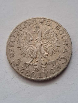 5 zł Głowa Kobiety 1934 r