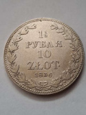 1 1/2 Rubla /10 złotych 1836 r MW