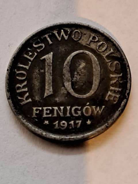 Królestwo Polskie 10 Fenigów 1917 r