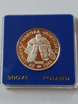 500 zł XV Igrzyska Olimpijskie Calgary 1987 r