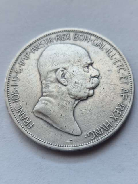 Austria 5 Koron Franciszek Józef I 1909 r