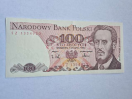 Banknot 100 zł Ludwik Waryński 1988 r seria SZ