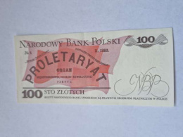 Banknot 100 zł Ludwik Waryński 1988 r seria SZ