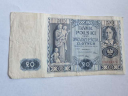 Banknot 20 zł 1936 r seria BH