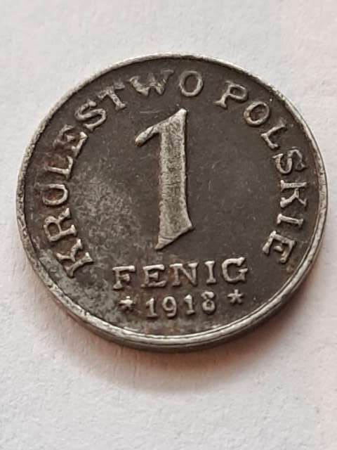 Królestwo Polskie 1 Fenig 1918 r