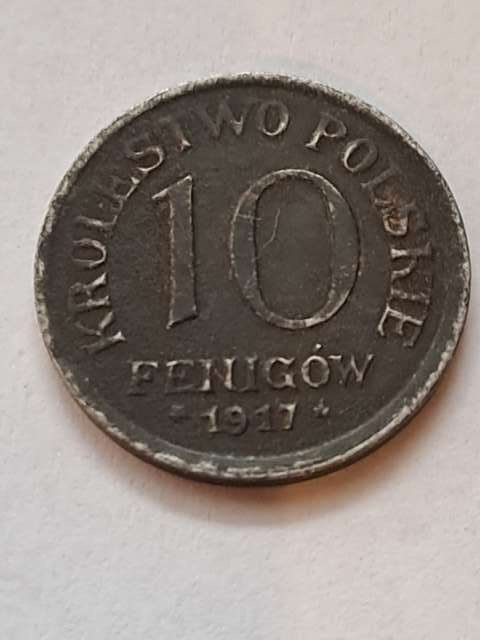 Królestwo Polskie 10 Fenigów 1917 r