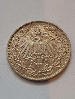 Niemcy 1/2 Marki Wilhelm II 1915 r J