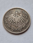 Niemcy 1/2 Marki Wilhelm II 1905 r A