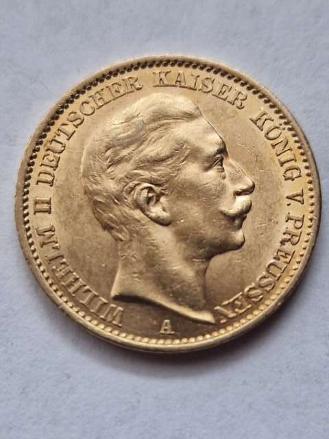 Niemcy 20 Marek Wilhelm II Prusy 1910 r