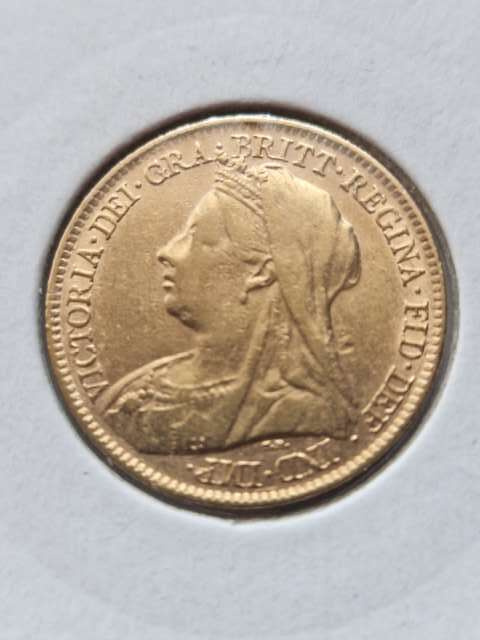 Wielka Brytania 1/2 Suwerena Victoria 1894 r