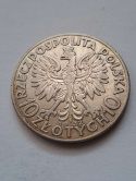 10 zł Głowa Kobiety 1932 r bez znaku