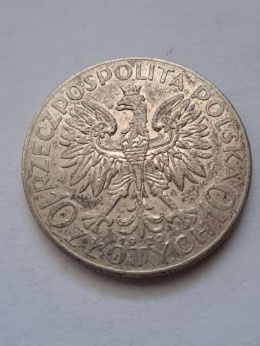 10 zł Głowa Kobiety 1932 r znak