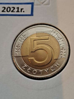 5 złotych 2021 r