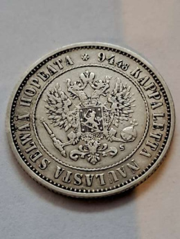 Finlandia 1 Markka Aleksander II 1874 r