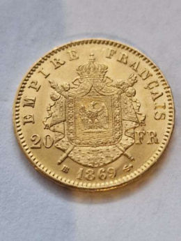 Francja 20 Franków Napoleon III 1869 r