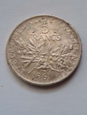 Francja 5 Franków 1961 r