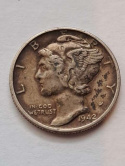 USA 10 Centów Mercury 1942 r