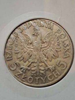 5 zł Głowa Kobiety 1933 r