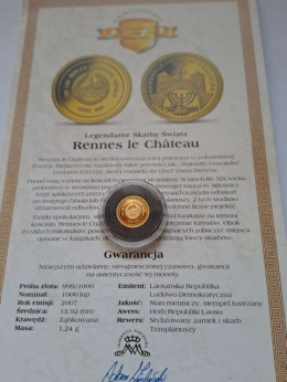 Laos 1000 Kip Rennes le Chateau 2007 r