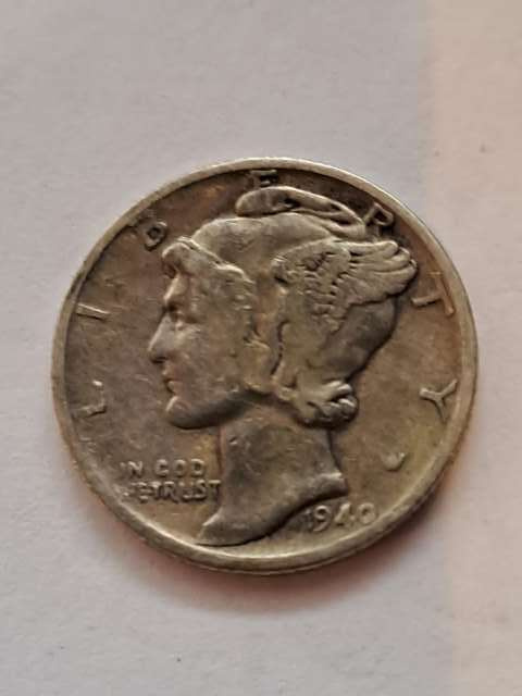 USA 10 Centów Mercury 1940 r