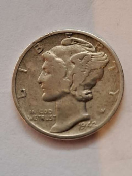 USA 10 Centów Mercury 1942 r