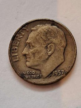 USA 10 Centów Roosevelt 1957 r D