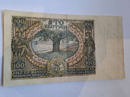 Banknot 100 zł 1934 r seria CY