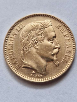 Francja 20 Franków Napoleon III 1862 r