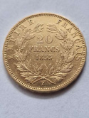 Francja 20 Franków Napoleon III 1855 r