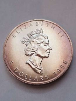 Kanada 5 Dolarów Elżbieta II 1996 r