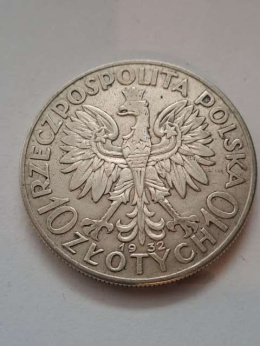 10 zł Głowa Kobiety 1932 r bez znaku