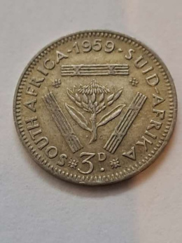 Afryka Południowa 3 pensy 1959 r