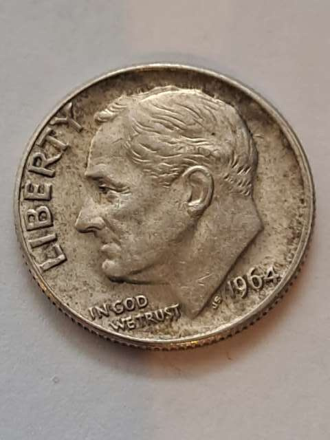 USA 10 Centów Roosevelt 1964 r