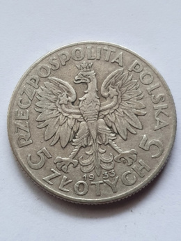 5 zł Głowa Kobiety 1933 r