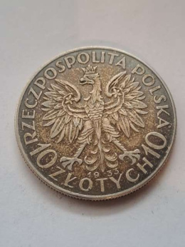 10 zł Głowa Kobiety 1933 r