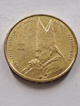 2 zł Kardynał Wyszyński 2001 r