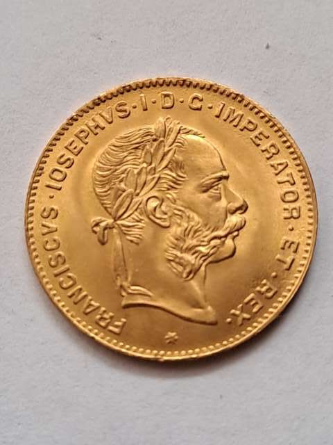 Austria 4 Floreny /10 Franków 1892 r nowe bicie