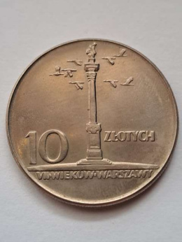 10 zł Kolumna Zygmunta Duża 1965 r