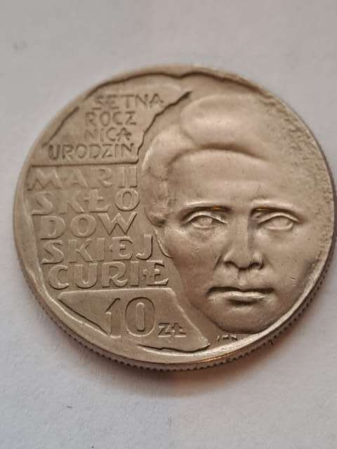 10 zł Maria Skłodowska-Curie 1967 r