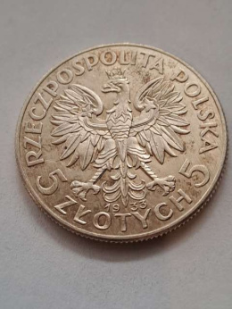 5 zł Głowa Kobiety 1933 r