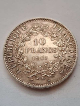 Francja 10 Franków Herkules 1967 r