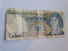 Banknot 1000 zł Mikołaj Kopernik 1982 r seria FU