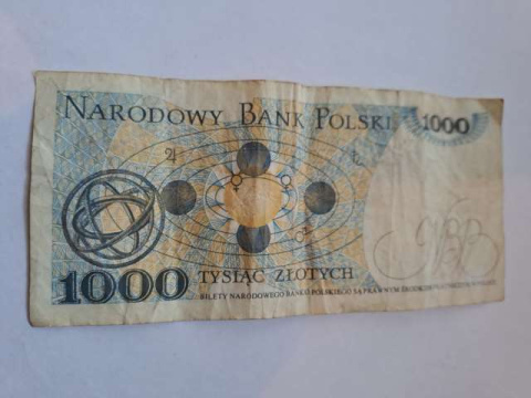 Banknot 1000 zł Mikołaj Kopernik 1982 r seria FU
