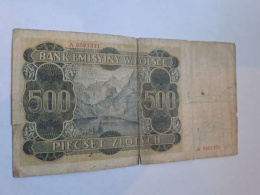 Banknot 500 złotych 1940 r seria A