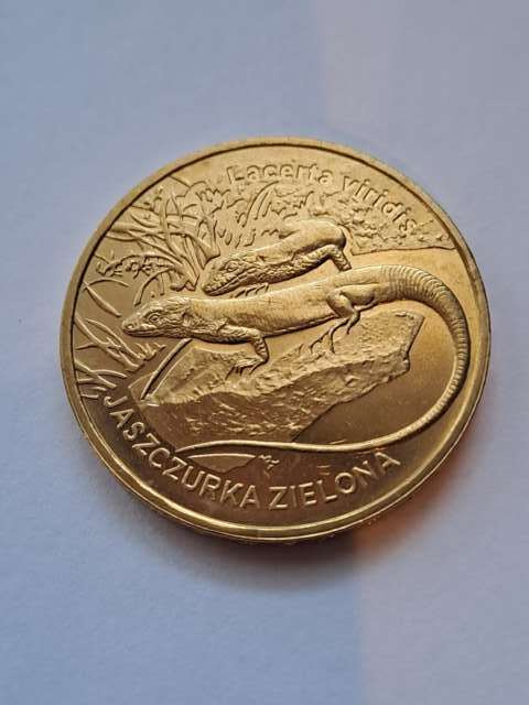 2 zł Jaszczurka Zielona 2009 r
