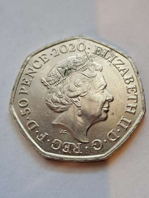 Wielka Brytania 50 pence 2020 r