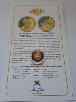 Kanada 50 centów Voyageur Podróżnik 2005 r