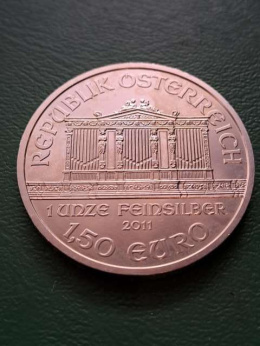 Austria 1,5 euru Filharmonik 2011 r