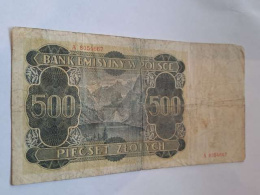 Banknot 500 złotych 1940 r seria A