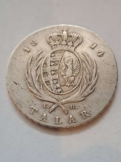 Księstwo Warszawskie Talar 1814 r IB